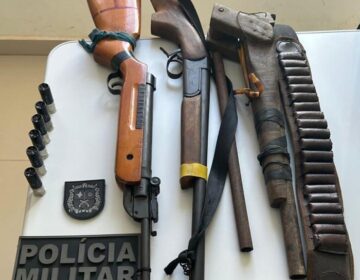 Suspeito é preso com ‘mini-arsenal’ após tiros a carros em ramal de garimpo