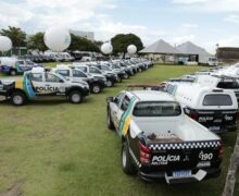 Em pacote de R$ 13 mi, Estado entrega viaturas blindadas, armas e drones para a PM