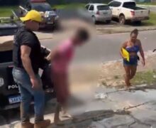 Homem é preso por tentar esfaquear a esposa na frente dos filhos em Laranjal do Jari