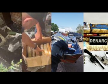 Denarc desenterra 12 kg e tira armas e embarcação do tráfico