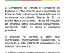 Após noite de caos, CTMac diz que recolhimento surpresa dos ônibus foi ‘situação pontual’
