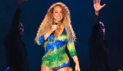 Mariah Carey faz show histórico em palco flutuante na frente de Belém