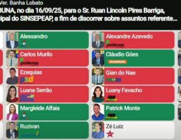 Veja quais vereadores votaram contra uso da tribuna pelo Sinsepeap