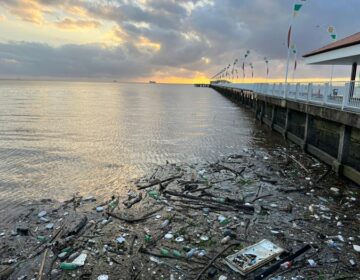Jornalista registra Rio Amazonas tomado de lixo na orla de Macapá: “humanos imundos”