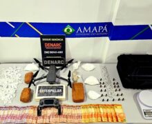 Esposa de detento usava drone para lançar drogas no Iapen, diz polícia