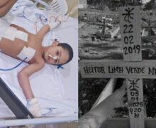 Desempregada, mãe faz rifa para construir mausoléu para filho vítima de doença rara