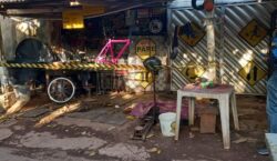 Dupla pede para encher pneu de bicicleta e mata borracheiro a tiros
