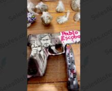 Traficante do PCC é preso com 1 kg de droga e pistola customizada de Pablo Escobar