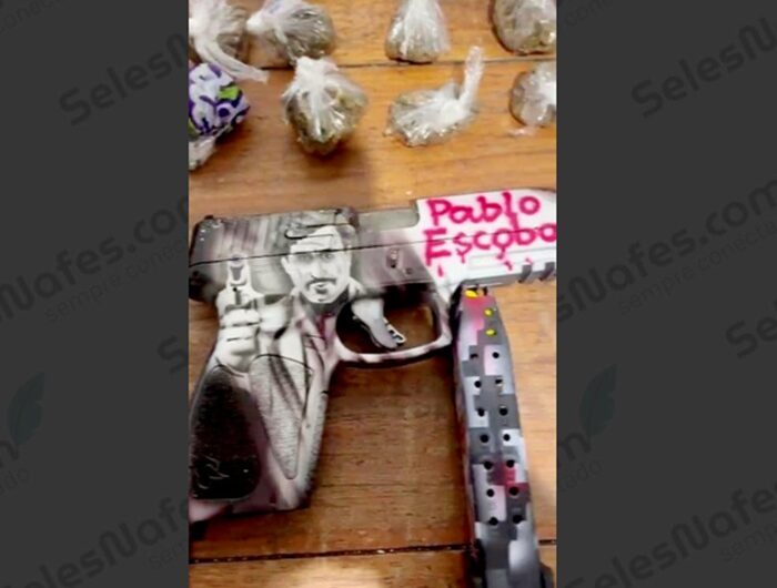 Traficante do PCC é preso com 1 kg de droga e pistola customizada de Pablo Escobar