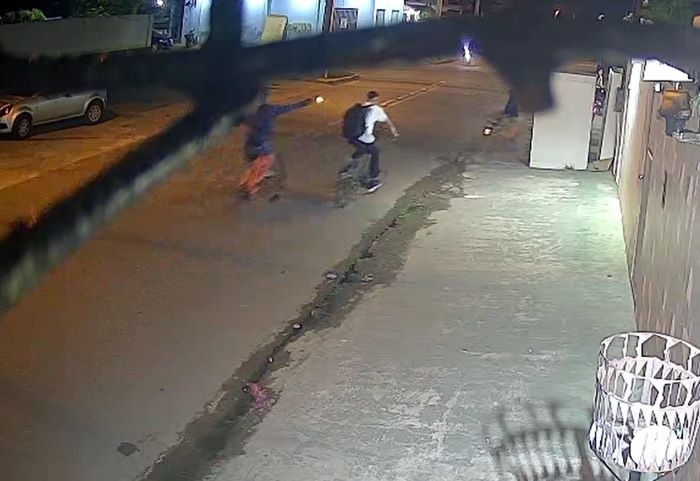 Tiros e morte em bicicletas