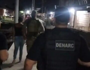 Denarc apreende tablete de cocaína e arma de uso restrito