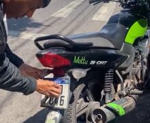 Entregador por aplicativo enganava fiscalização eletrônica com placa adulterada