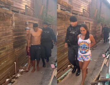 Trio é preso com drogas em lancheira de criança em área dominada por facção