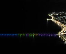 Iluminação cênica dentro do Rio Amazonas vira novo cartão-postal em Macapá