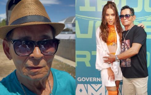 Anitta pede para conhecer fã de 67 anos que chegou 10h antes para seu show no Amapá