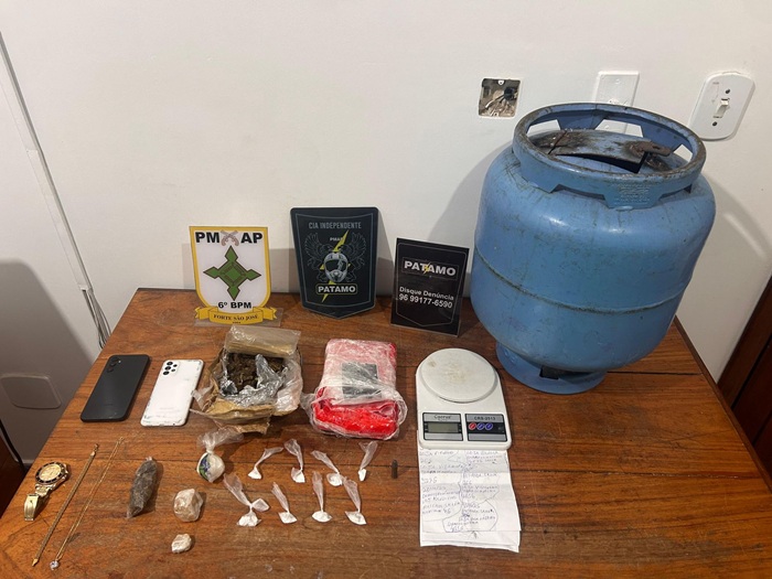 Traficante escondia drogas dentro de botijão de gás