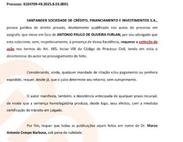 Santander alega ‘desinteresse’ e desiste de cobrar empréstimo pessoal de Furlan