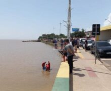 Corpo com lesão no nariz e chave de moto é encontrado na orla do Santa Inês