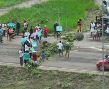 Quilombolas protestam contra invasões e provocam bloqueio parcial na BR-210