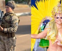 Entre a farda e o brilho: a dupla jornada da policial que é Rainha de Bateria