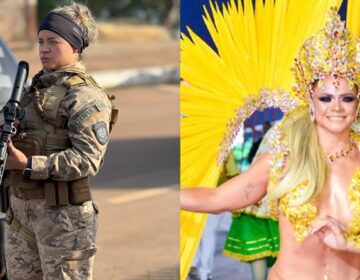 Entre a farda e o brilho: a dupla jornada da policial que é Rainha de Bateria