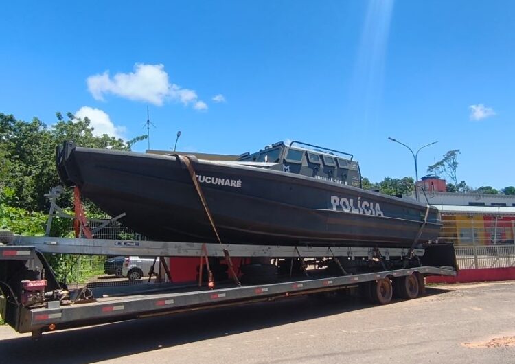 Amapá recebe lancha blindada com sonar e câmeras térmicas para combate ao crime