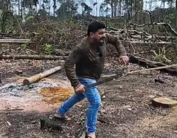 Pastor e chefe de gabinete ameaça invasores com terçado em Oiapoque