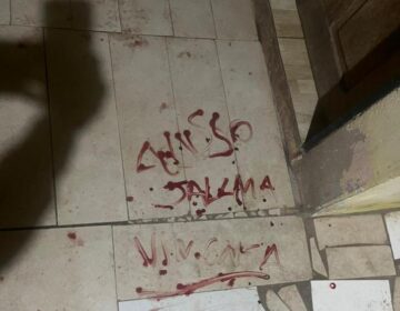 Homem é preso após invadir casa da ex e escrever com sangue ameaças