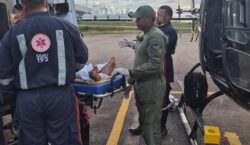 Homem sobrevive a 11 facadas e é resgatado em helicóptero