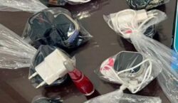 Carregamento que seria jogado para dentro do Iapen tinha até relógios inteligentes