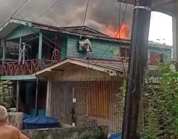 Incêndio atinge imóvel e deixa três famílias desalojadas no Igarapé da Fortaleza