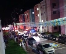 Confronto deixa policial baleado e suspeito ferido após queda de quarto andar