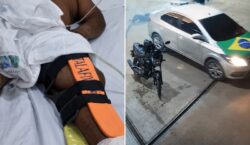 Polícia busca por motorista que atropelou vidraceiro 5 vezes; vítima passa por cirurgia