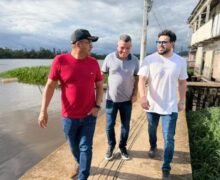 Acácio acompanha obras e implantação da telemedicina em Vitória do Jari