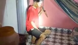 Jovem esfaqueia a irmã de 14 anos e é contido com arma de choque