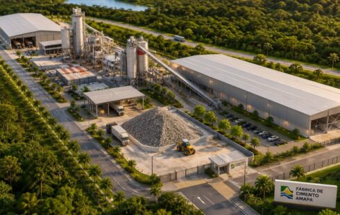 Com investimento de R$ 120 milhões, primeira fábrica de cimento do Amapá começa a ser instalada em Santana