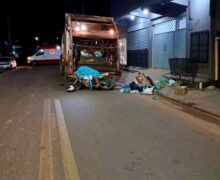 Cabo da PM morre ao colidir com caminhão coletor de lixo