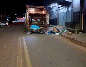 Cabo da PM morre ao colidir com caminhão coletor de lixo