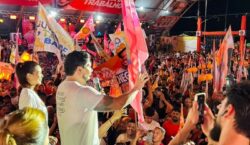 Em convenção com 30 mil na orla, MDB oficializa Acácio ao Senado