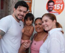 Acácio e Francisca Favacho fazem caminhada no Universidade