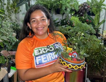 Lembrancinhas, mini jardins e cura: o quintal que virou atração na Expofeira do Amapá