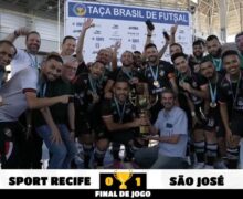 Após eliminar o Vasco, São José-AP vence o Sport-PE e é campeão da Taça Brasil de Futsal