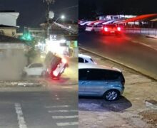 Câmeras mostram picape em alta velocidade antes de acidente que matou mãe e filha
