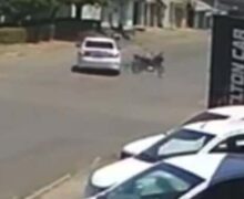 Motociclista é arremessada após colisão com carro em cruzamento de Santana