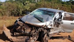 Empresário morre e padre fica ferido em grave colisão na BR-156